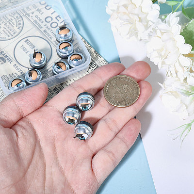 10 Pairs Iron & Plastic Blinkable Craft Eye DIY-GL0005-20A-1