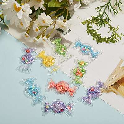 30Pcs 6 Color Plastic with Resin and Polymer Clay Accessories KY-CJ0001-35-1