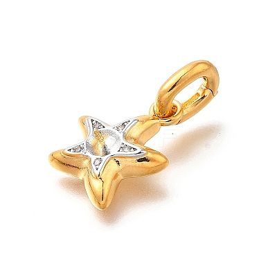 Brass Micro Pave Cubic Zirconia Pendants LS-KK-S517-01A-G-1