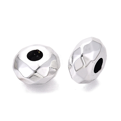 UV Plating Iridescent Transparent Acrylic European Beads OACR-E033-22-11-1