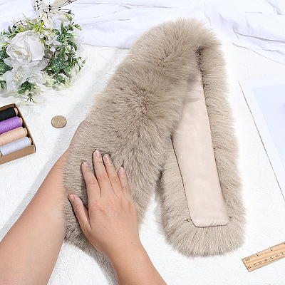 1Pc Artificial Fox Wool Collar for Women DIY-PH0035-54B-1