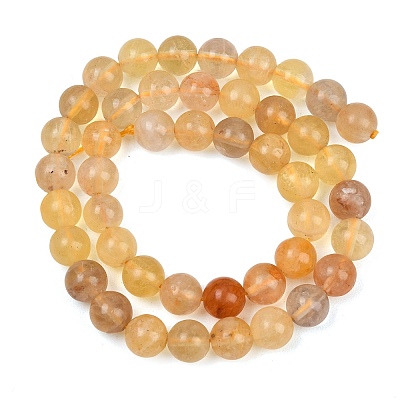 Natural Yellow Fluorite Beads Strands G-K340-A03-02A-1