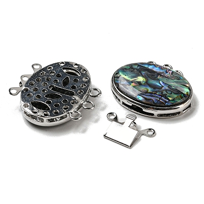 Paua Shell Box Clasp G-C104-02H-P-1