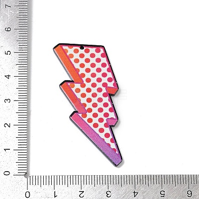 Double-side Printed Opaque Acrylic Pendants FIND-D283-09B-1