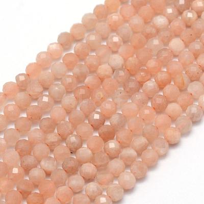 Natural Sunstone Beads Strands G-E411-13B-3mm-1