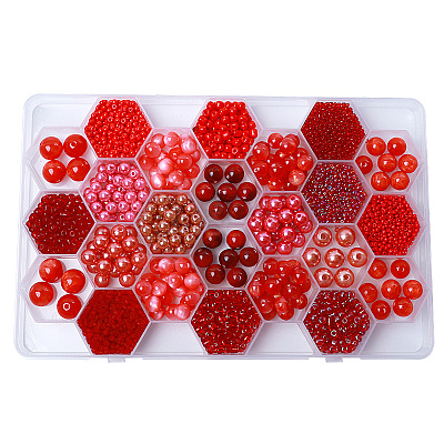 DIY 24 Style Acrylic & Resin Beads Jewelry Making Finding Kit DIY-NB0012-01F-1