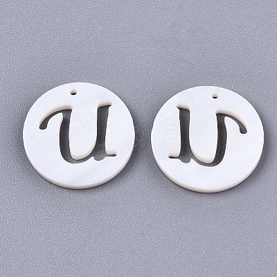 Natural Freshwater Shell Charms SHEL-S276-119U-1