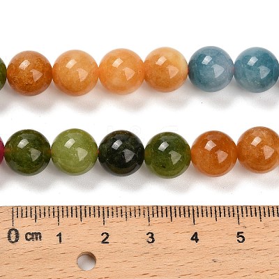 Natural White Jade Beads Strands G-Z097-A01-10mm-C-1