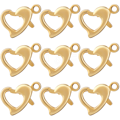 30Pcs Brass Lobster Claw Clasps KK-BBC0014-65G-1