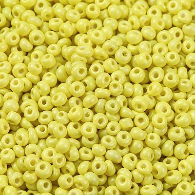 8/0 Baking Paint Glass Seed Beads SEED-M012-02A-48-1