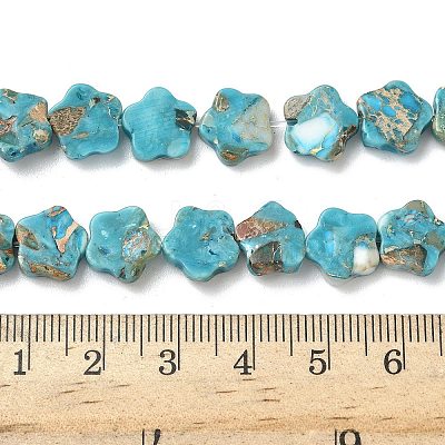 Dyed Synthetic Imperial Jasper Beads Strands G-D337-10mm-B01-1