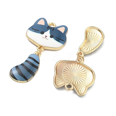 Printed Alloy Pendants ENAM-K076-45G-05-1