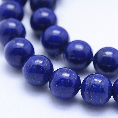 Natural Lapis Lazuli Beads Strands G-P342-01-8mm-A-1