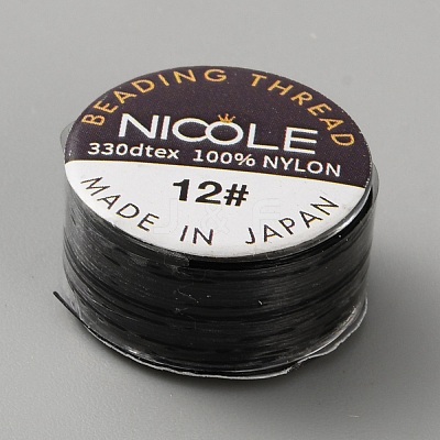 46M Round Nylon Beading Threads NWIR-WH0025-01C-1
