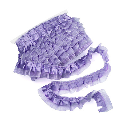 2-Layer Pleated Satin Organza Ribbons PJ-TAC0004-02E-1