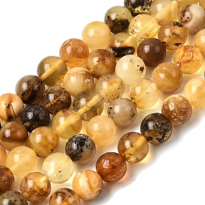 Natural Amber Beads Strands G-K376-H01-01-1