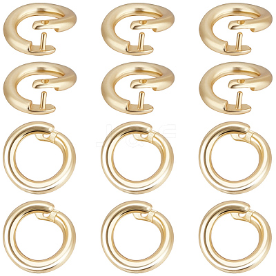 Brass Twister Clasps KK-BBC0025-17A-G-1