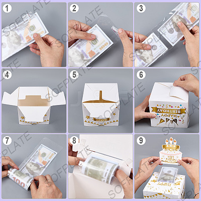 Happy Birthday Day Money Box for Cash Gift Pull DIY-WH200050-31D-1