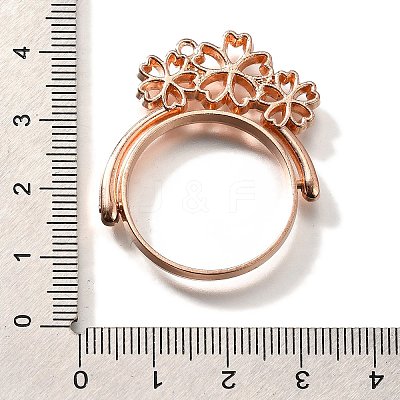 Alloy Open Back Bezel Pendants PALLOY-I223-15RG-1