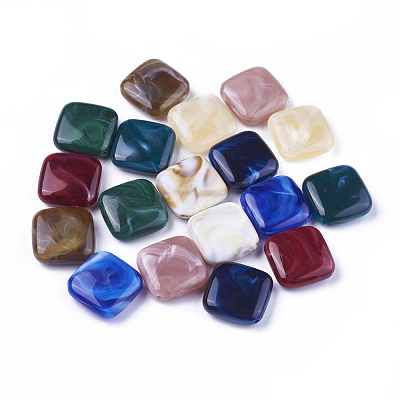 Acrylic Beads X-OACR-T007-10-M-1