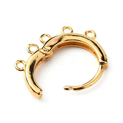 Brass Hoop Earrng Findings KK-WH0035-85C-1