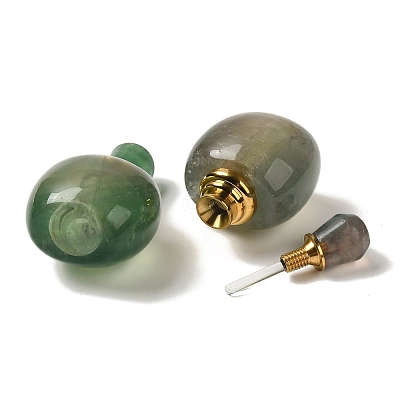 Natural Fluorite Dropper Perfume Bottles DJEW-H010-05G-03-1