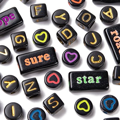 490Pcs Opaque & Craft Style Acrylic Beads SACR-FS0001-03-1
