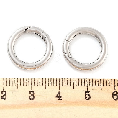 Non-Tarnish 316 Stainless Steel Spring Gate Rings STAS-M296-01P-G-01-1