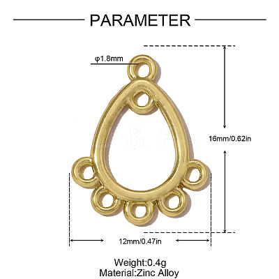 Zinc Alloy Chandelier Component Links AL-OY001-26G-1