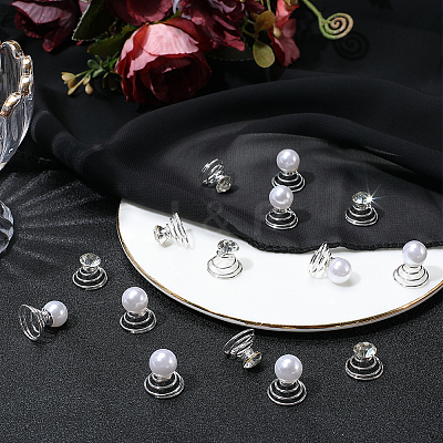40Pcs 2 Styles Spiral Hair Pin Coil Iron Hair Accessories OHAR-SP0001-10A-1