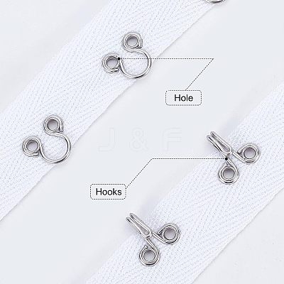 Steel Hook Buckles FIND-WH0082-92A-1