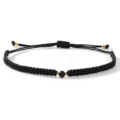 Adjustable Fibre Cord Braided Bracelets BJ0894-2-1