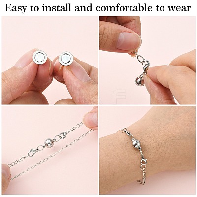 20 Sets 2 Colors Aolly Magnetic Clasps PALLOY-CJ0002-44-1