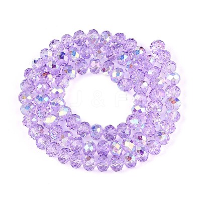 Transparent Glass Beads Strands X-EGLA-N016-6mm-03-1