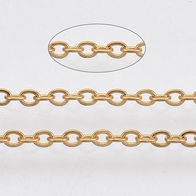 Ion Plating(IP) 304 Stainless Steel Cable Chains CHS-R002-0.5mm-G-1