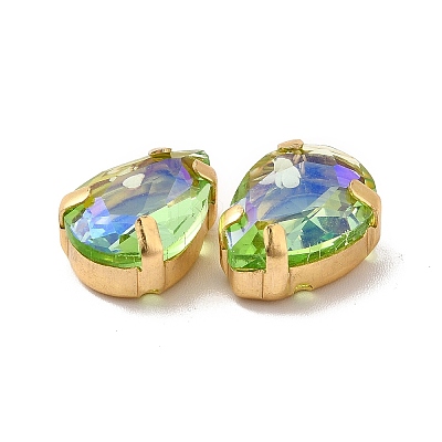 Moonlight Effect Teardrop Sew on Rhinestone GLAA-P055-03B-G03-1