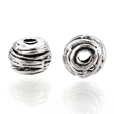 Tibetan Style Alloy Beads TIBE-N013-12AS-1