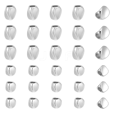 40Pcs 2 Styles Brass Bead KK-NB0003-47S-1