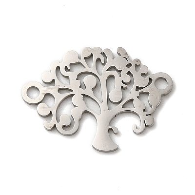 Non-Tarnish 304 Stainless Steel Connector Charms STAS-D013-02C-P-1