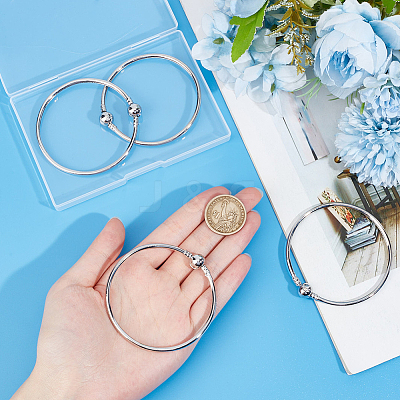 6Pcs Brass European Style Bangle Making PPJ-SC0001-03-1