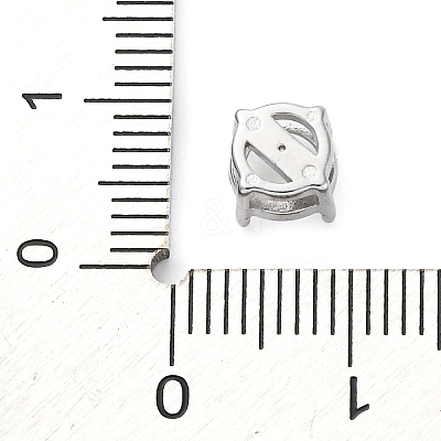 304 Stainless Steel Rhinestone Claw Settings STAS-U042-05A-P-1