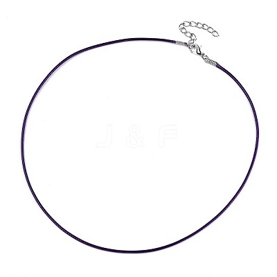 Waxed Cotton Cord Necklace Making MAK-S034-004-1