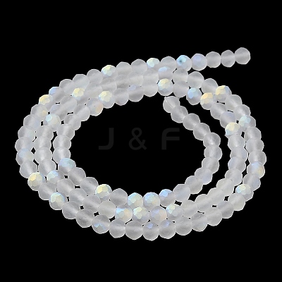 Transparent Glass Beads Strands EGLA-A034-T4mm-MB19-1