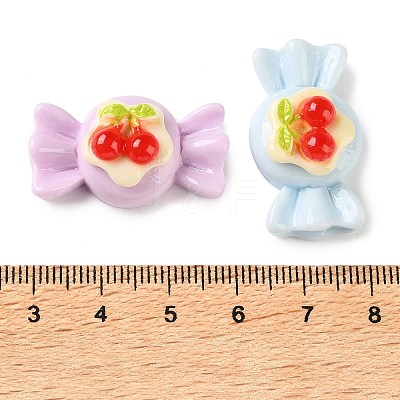 Opaque Resin Imitation Food Cabochons RE-CBAC151-01-1