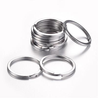 Tarnish Resistant 304 Stainless Steel Keychain Clasps KEYC-D049-02-1