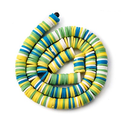 Handmade Polymer Clay Beads Strands CLAY-R089-8mm-T019-1