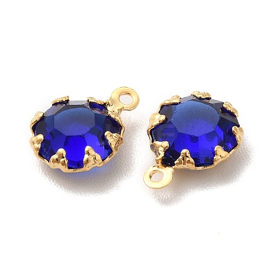 Eco-Friendly Glass Charms KK-H442-63G-1
