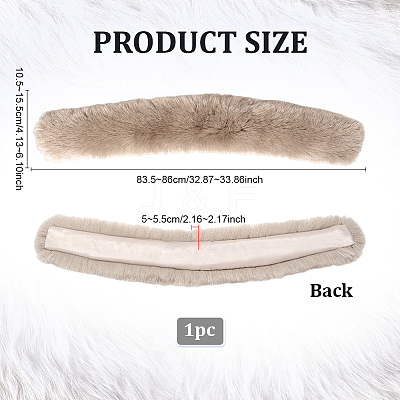 1Pc Artificial Fox Wool Collar for Women DIY-PH0035-54B-1