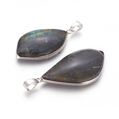 Natural Labradorite Pendants X-G-L524-01P-1