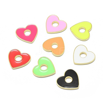 Brass Enamel Pendants KK-M207-D01-1